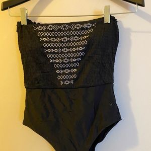 Aerie One Piece Strapless Suit Sz L